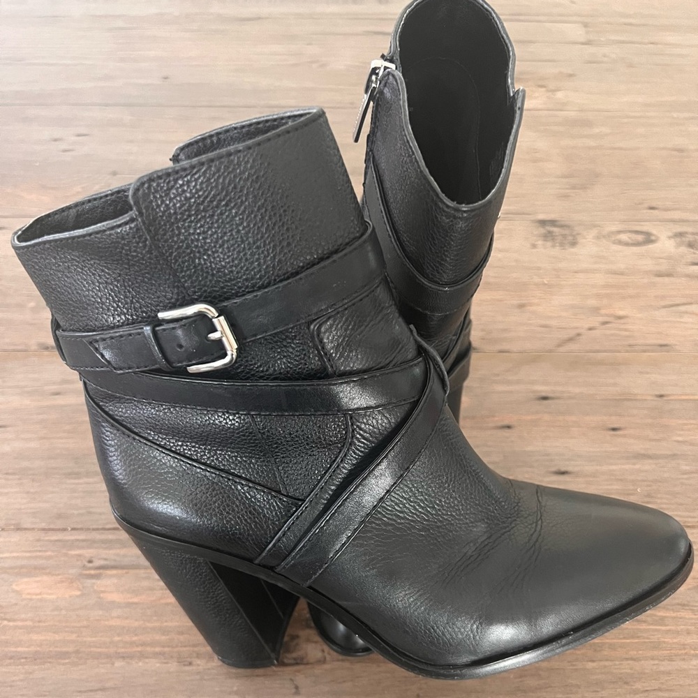 Vince Camuto Gravell Belted Leather Boots